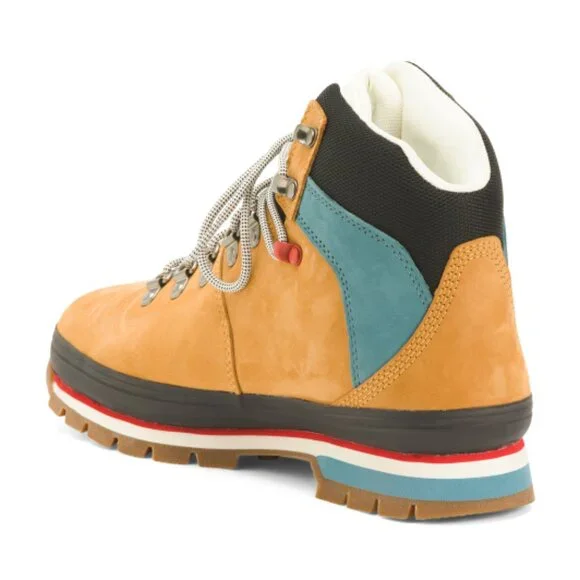 NEW TIMBERLAND Suede Euro Hiker Lace Up Boots Wheat for women 864mn
